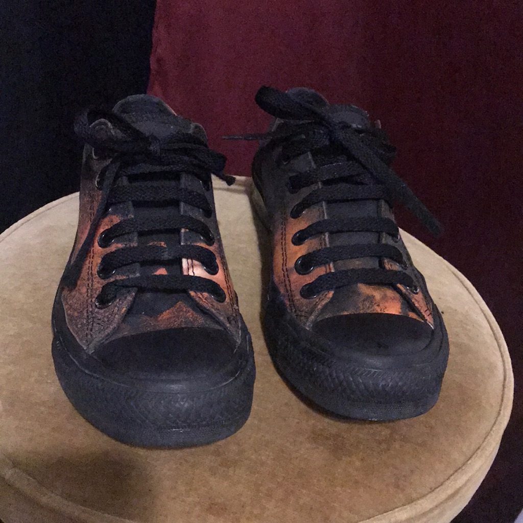 Bleached Converse